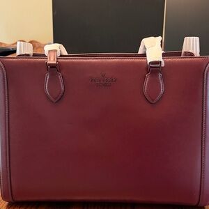 Kate Spade Burgundy Tote Bag